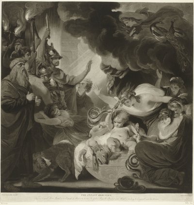 大力士勒死摇篮里的两条蛇 作者 约书亚·雷诺兹（Joshua Reynolds）