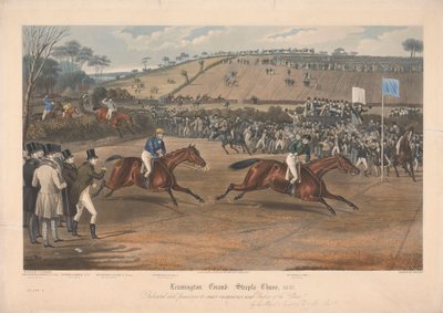 四件套之一：利明顿大障碍赛……1837 年。图版 4。沃特福德侯爵在君主号上…… 作者 查尔斯·亨特