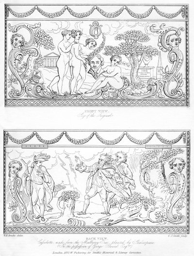 1840年左右，用莎士比亚桑树木材雕刻而成的卡索莱特 作者 查尔斯·史密斯