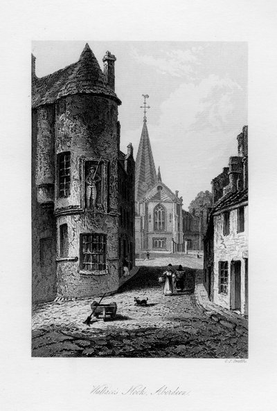 华莱士·努克（Wallaces Nook），阿伯丁，1840年 作者 查尔斯·史密斯