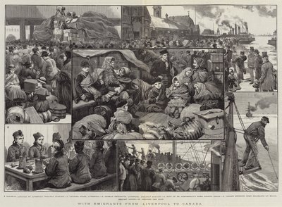 随着移民从利物浦到加拿大 作者 Charles J. Staniland