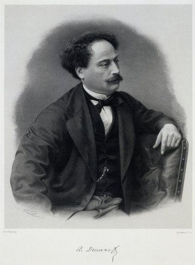 大仲马（Alexandre Dumas, fils）1824-1895，19世纪中叶。 作者 查尔斯·杰里米（Charles Jeremie）开车