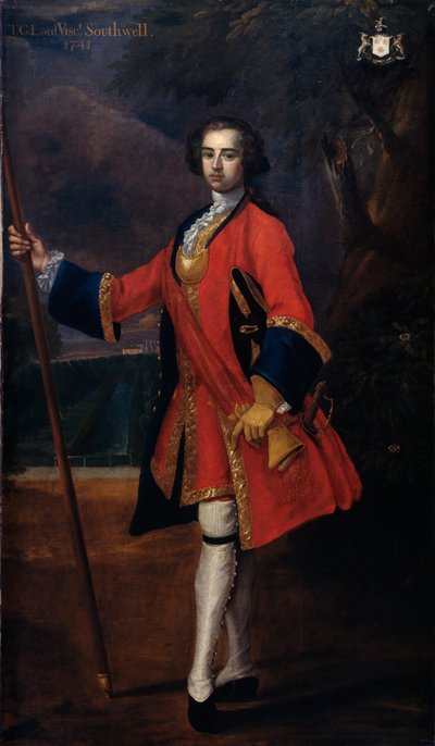 托马斯·乔治·索斯韦尔中尉，冷溪卫队，1739年 作者 查尔斯·杰瓦斯