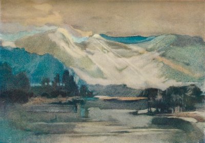 舒斯瓦普湖上》，约1911年 作者 查尔斯·约翰·柯林斯