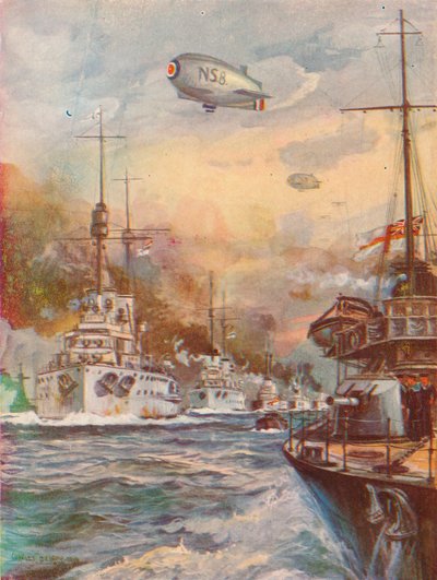 1918年至1919年德国公海舰队投降 作者 查尔斯·约翰·德·莱西