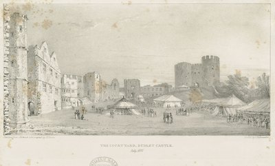 Dudley Castle - The Keep: lithograph, Jul 1837 (print) 作者 查尔斯·约瑟夫·赫尔曼德尔
