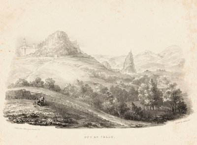 Puy en Velay（石版画） 作者 查尔斯·约瑟夫·赫尔曼德尔