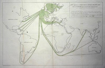 显示1850年不列颠群岛煤炭出口的地图 作者 查尔斯·约瑟夫·米纳德