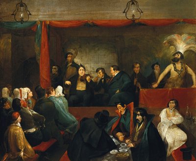 皇宫内的 Café des Aveugles 作者 查尔斯·约瑟夫·特拉维斯·德维利耶斯