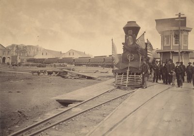 林肯的葬礼列车，费城，1865年4月22日至24日。 作者 查尔斯·L·菲利普