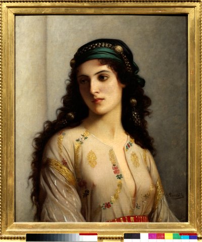 从丹吉尔到摩洛哥的犹太人。 查尔斯·兰德尔 (Charles Landelle) 的绘画 (1812-1908) 作者 查尔斯·兰德尔