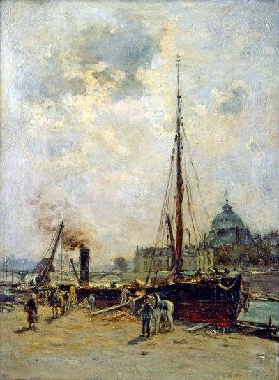 View of the Institute (oil on canvas) 19th century 作者 查尔斯·拉波斯托莱特