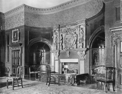Part of the Dining-Room (b/w photo) 作者 查尔斯·拉瑟姆（Charles Latham）