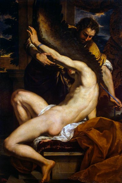 代达罗斯和伊卡洛斯》，1645年。 作者 查尔斯·勒布朗
