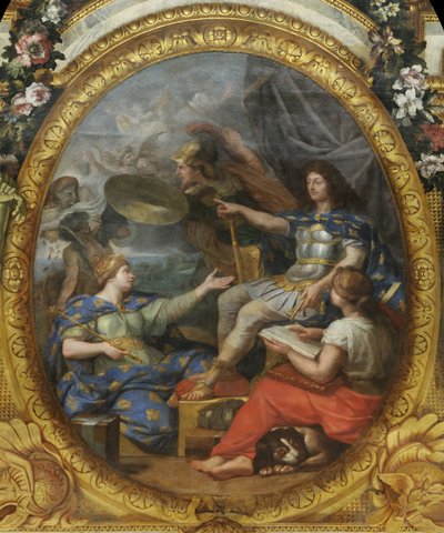 1662、1680年代在王国财政中恢复的秩序 作者 查尔斯·勒布朗