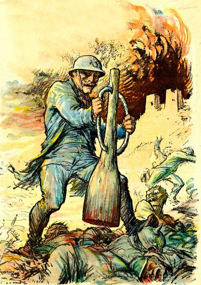1 月 20 日 "Le Rire "上尼韦勒将军（1856-1925 年）的漫画 作者 查尔斯·莱安德烈