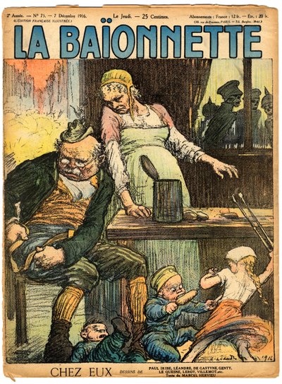 Cover of “” La Baionnette””, Satirical en Colours 作者 查尔斯·莱安德烈