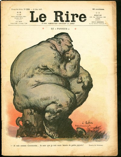 “” Le Lire ”的封面，Satirical en Colors 作者 查尔斯·莱安德烈
