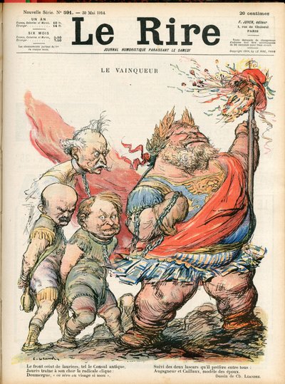 Cover of “” Le Lire””, Satirique en Couleurs 作者 查尔斯·莱安德烈