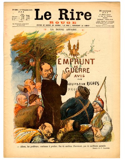 “” Le Lire rouge ”的封面，Satirical en Colors 作者 查尔斯·莱安德烈