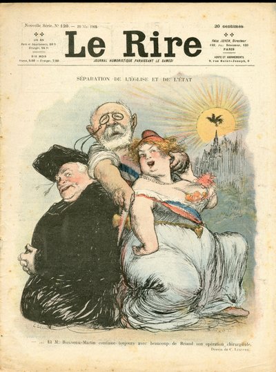 “The Laughter”封面，第 120 期，Satirique en Couleurs 作者 查尔斯·莱安德烈