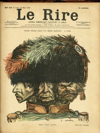 Charles Leandre (1862-1934) 为 Le Rire 的封面插图 作者 查尔斯·莱安德烈