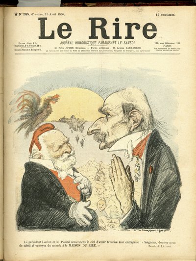 Charles Leandre (1862-1934) 为 Le Rire 的封面插图 作者 查尔斯·莱安德烈