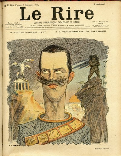 Charles Leandre (1862-1934) 为 Le Rire 的封面插图 作者 查尔斯·莱安德烈
