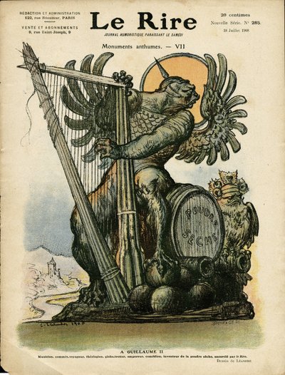 Charles Leandre (1862-1934) 为 Le Rire 的封面插图 作者 查尔斯·莱安德烈