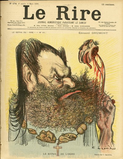 Charles Leandre (1862-1934) 为 Le Rire 的封面插图 作者 查尔斯·莱安德烈
