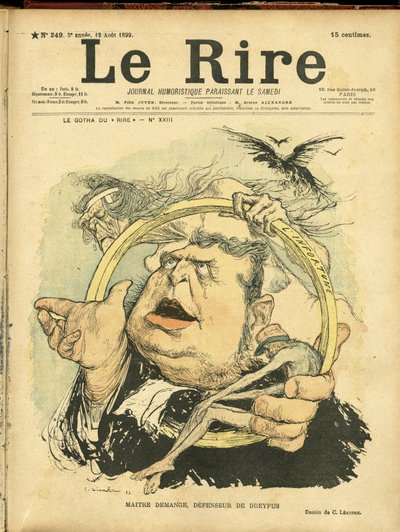 Charles Leandre (1862-1934) 为 Le Rire 的封面插图 作者 查尔斯·莱安德烈
