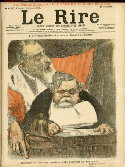 Charles Leandre (1862-1934) 为 Le Rire 的封面插图 作者 查尔斯·莱安德烈