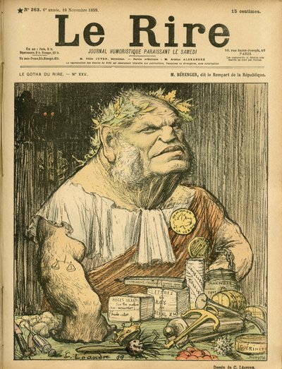 Charles Leandre (1862-1934) 为 Le Rire 封面插图，编号 263 作者 查尔斯·莱安德烈