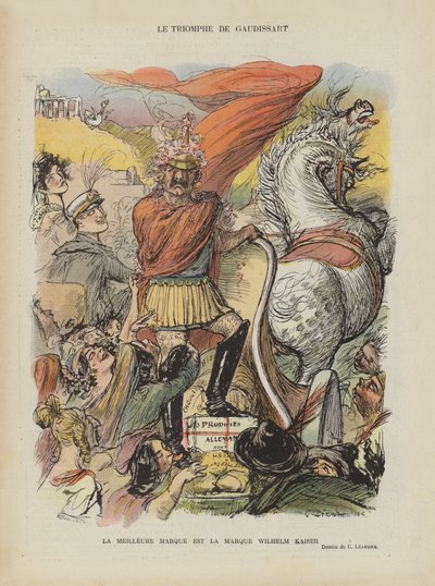 讽刺1905年的摩洛哥危机。勒里尔的插图 作者 Charles Leandre