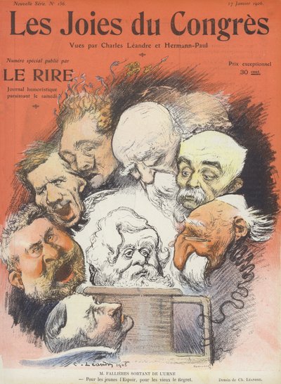 国会的乐趣。 Le Rire的插图 作者 Charles Leandre