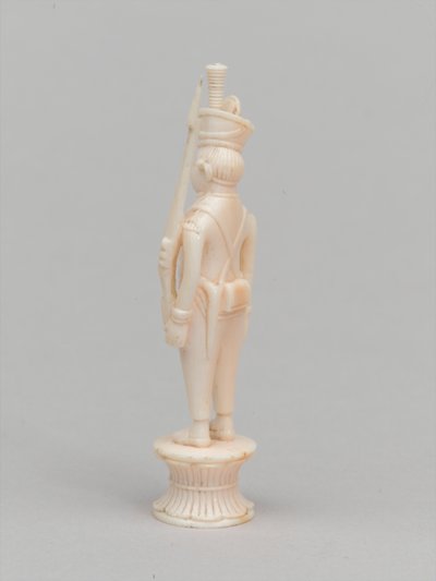 白色棋子，棋子，印度，约1820年 作者 查尔斯·莱安德烈