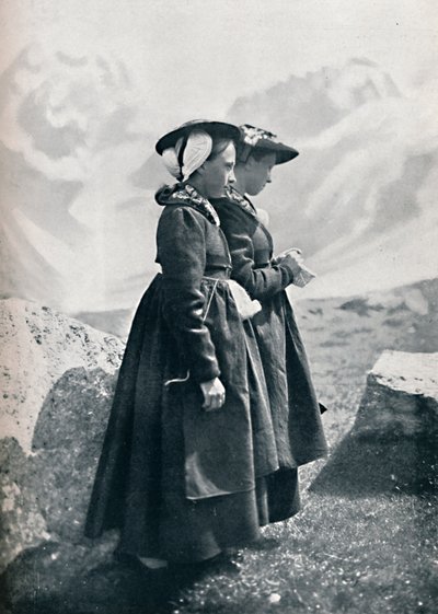 两名瑞士妇女，1912年 作者 查尔斯·勒菲布尔