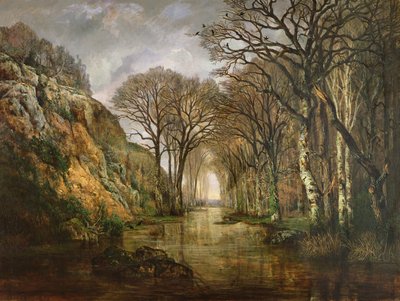 The Erdre，Winter，1857 作者 查尔斯·勒鲁