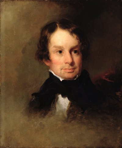 Henry Wadsworth Longfellow的肖像（1807-82） 作者 查尔斯·洛林·艾略特