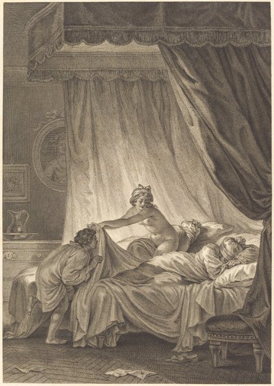 蒙娜丽莎：床 作者 查尔斯·路易斯·林吉（Jean Honore Fragonard）