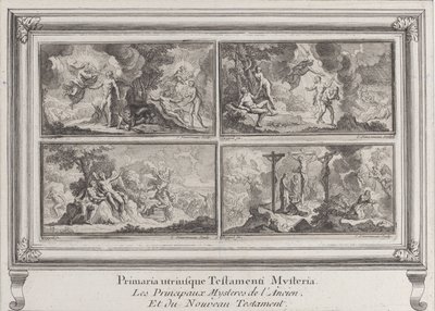 四个圣经场景：旧约和新约的主要奥秘 Les principau..., 1680-1728。 作者 查尔斯·路易斯·西蒙诺