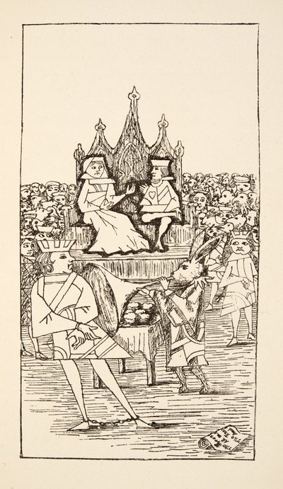 审判的Knave of Hearts，插图来自地下的Alices Adventures，酒吧。 1886年（传真） 作者 查尔斯·路德维奇·道奇森