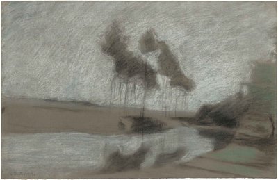 神秘的风景，1894年。 作者 查尔斯·玛丽·杜拉克