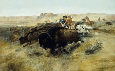布法罗亨特号7，1892-1895 作者 查尔斯·马里恩·拉塞尔