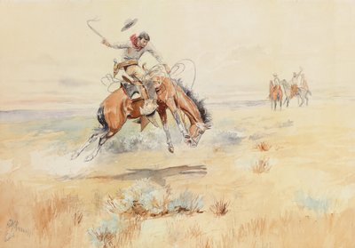 野马克星（Bronco Buster），1894年 作者 查尔斯·马里恩·拉塞尔