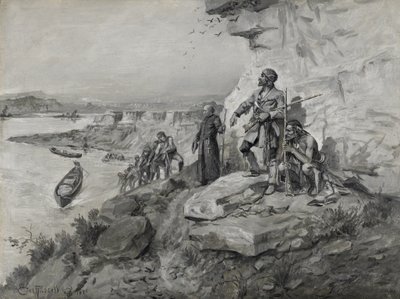旅行者，1898年 作者 查尔斯·马里恩·拉塞尔
