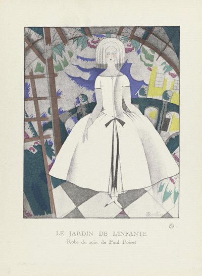 婴儿花园，来自时装系列，1920年（模版印刷） 作者 查尔斯·马丁