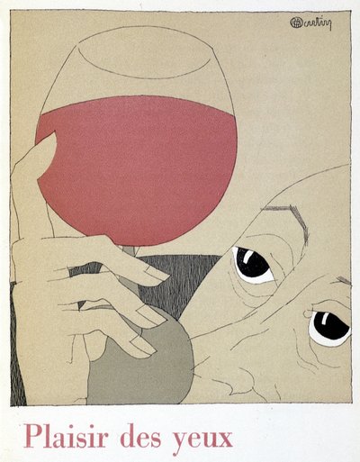 眼睛的愉悦 - 在“Monseigneur le vin”中，查尔斯·马丁（Charles Martin，1884-1934 年）的画作，尼古拉斯 Etablissements 分册 作者 查尔斯·马丁