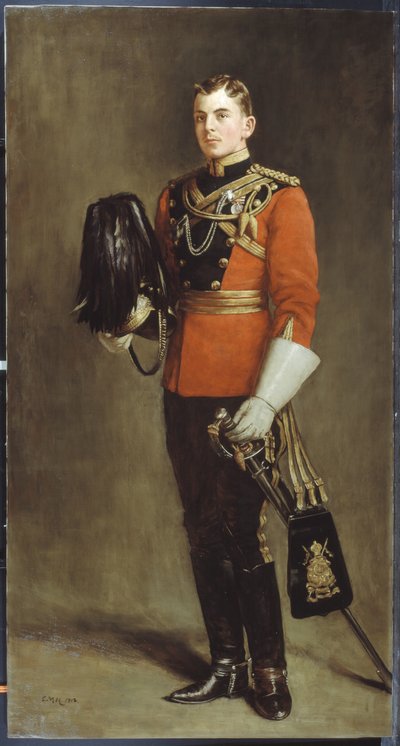二战中将爱德华·扬格尔中尉，大约在1901年，1901年 作者 查尔斯·马丁·哈迪