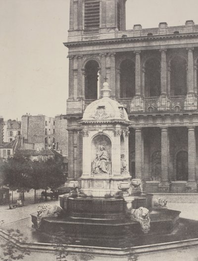 圣苏尔皮斯的喷泉，1851年。 作者 查尔斯·马维尔